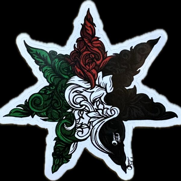 Sticker - Floral Palestine Thumbnail