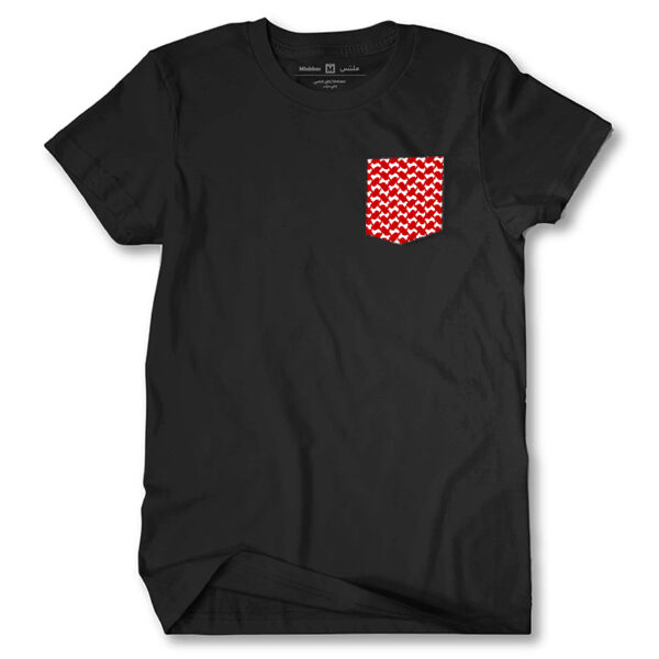 Red Shamagh Tshirt With Pocket Thumbnail